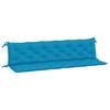 VidaXL Lot de 2 Coussins de Banc de Jardin, Revêtement de Banc avec Jeux de Cordes, Coussin d'Extérieur Imperméable, Bleu 361739