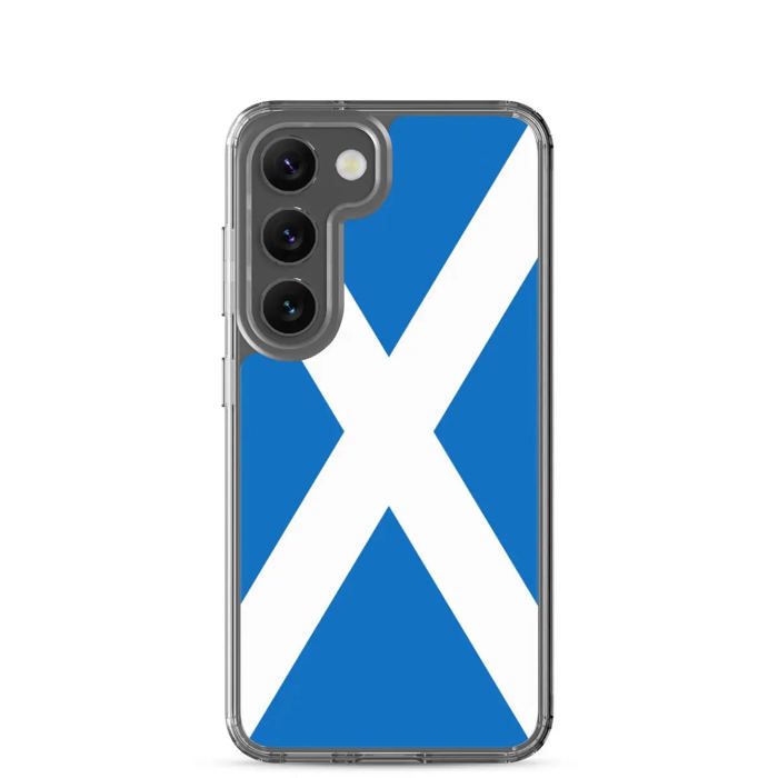Coque Téléphone - Samsung - Galaxy S23 Plus - Drapeau Écosse - Souple - Multicolore