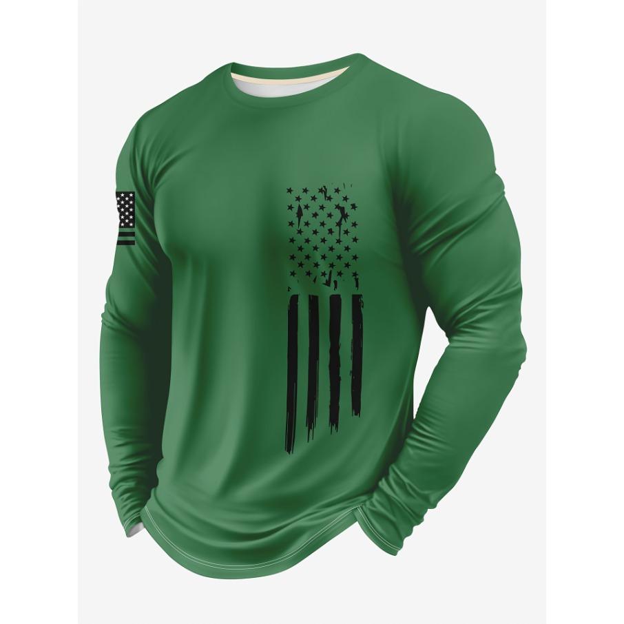 Женская футболка с круглым вырезом, длинным рукавом и 3D-принтом