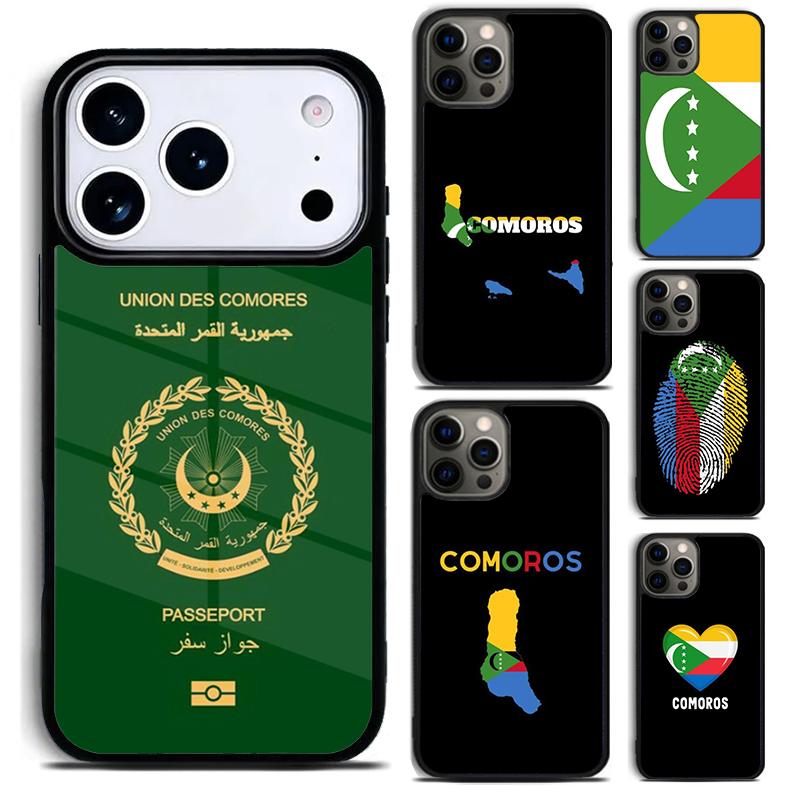 Comoros Flag Phone Case For iPhone 17 16 15 14 13 12 11 Pro Max Plus 17Air Soft Silicone Cover
