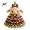 Art And Craft Hobby Kits Animal Christmas Tree Crochet Kit, DIY Highland Cow Cute Handmade Holiday Ornament Dachshund Cat Crafting Kit for Beginners,