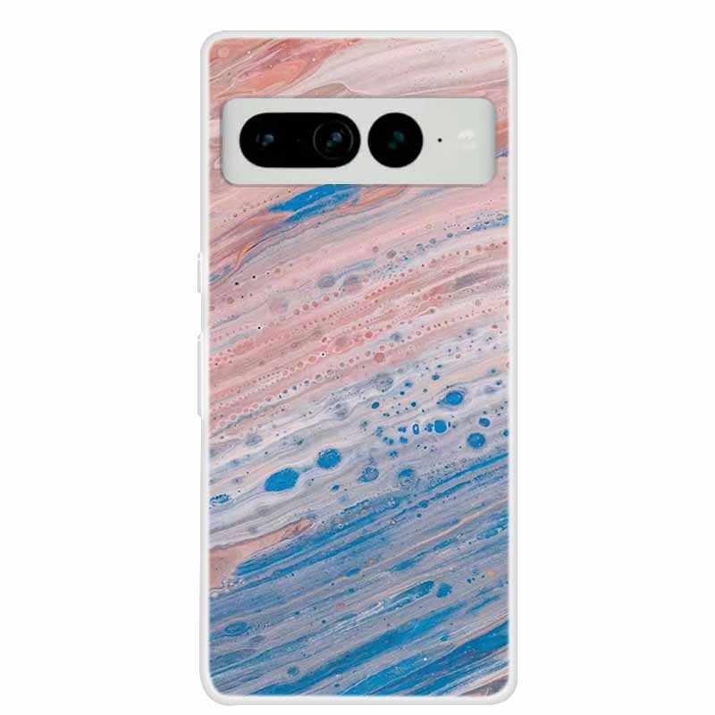 For Google Pixel 7 Pro Cases Pixel7 5G Clear Marble Soft TPU Silicone Back Covers for Google Pixel 7 5G Cases 6A 7Pro Phone Bags