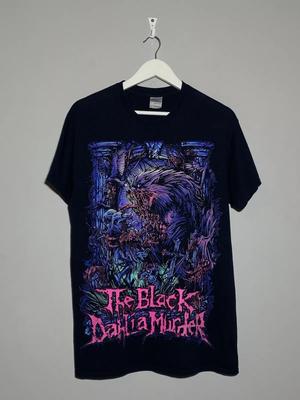 Винтажная футболка 00-х The Black Dahlia Mugler с графическим принтом, металлической группой, мужская, женская, летняя, хлопковая, с коротким рукавом, мужская футболка, футболка с круглым вырезом