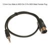 3.5Mm Stereo Jack Audio Cable Aux Male To Midi Din 5 Pin Midi Male Female Plug