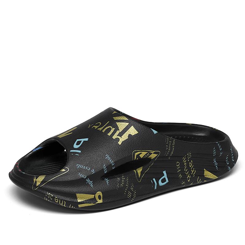 Мода Модные новые сандалии для мальчиков Повседневные модные мужские тапочки летние шлепанцы для улицы пляжные сандалии Легкая мужская обувь для ванной