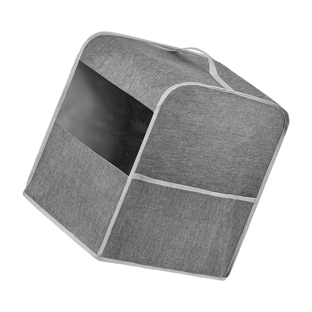 With Cover Dustproof Maker Coffee Clear Window And Side Storage Pocket Polyester Protector For Kitchen Appliances