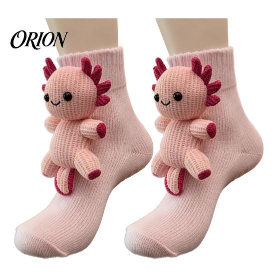 Soft Non-slip Floor Socks 3D Animal Sloth Socks, Knit Crew with Non-Slip Grips, Warm Winter Grips House for Indoor Lounge Sleep Use
