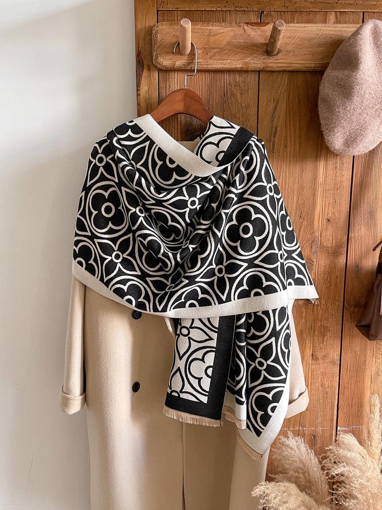 New Luxury Design Winter Cashmere Wraps Scarfs Women Shawls Scarves Lady Pashmina Bufanda Blanket Female Stoles Warm Thick