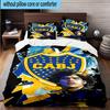 3pcs Boca Football Club Printed Bedding Set Duvet Cover Closure Includes 1 Duvet Cover & 2 Pillowcases Bedding Sets Home Decor Gifts