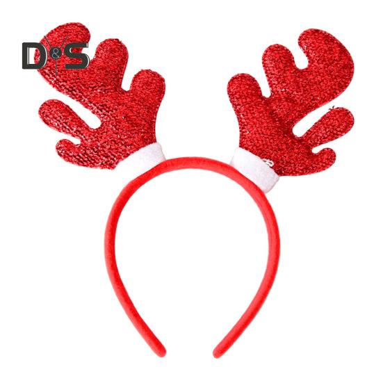 Рождественская повязка на голову с рогом оленя, повязка на голову в виде звезды Санта-дерева, праздничный обруч для волос, аксессуар для косплея для женщин и детей