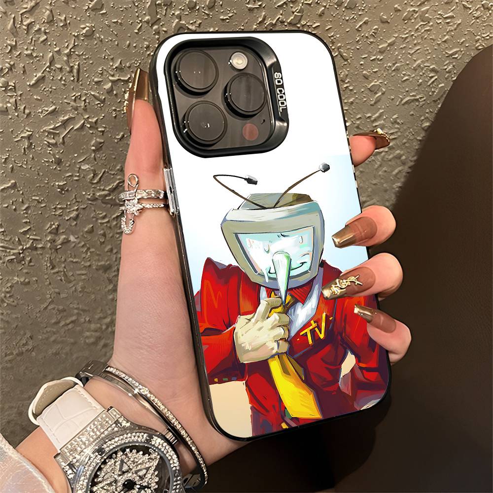 Чехол для телефона Tenna D-DeltaruneS для iPhone 15, 17, 11, 14, 13, 16, 12, E, Max, Plus, Air, Pro, Mini Черный Матовый