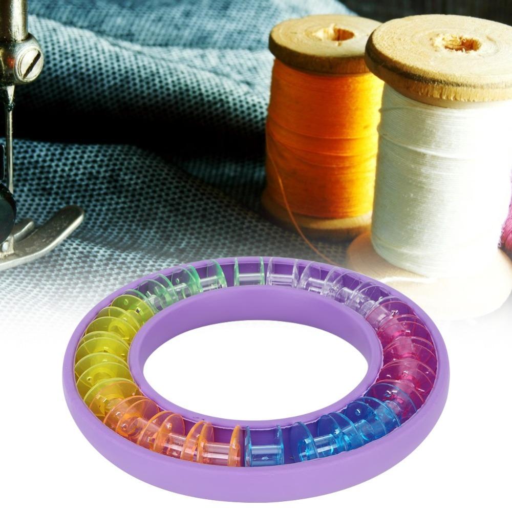 Reusable Bobbin Organizer Round Shape Sewing Storage Box Bobbin Saver Bobbin Holder Home Sewing