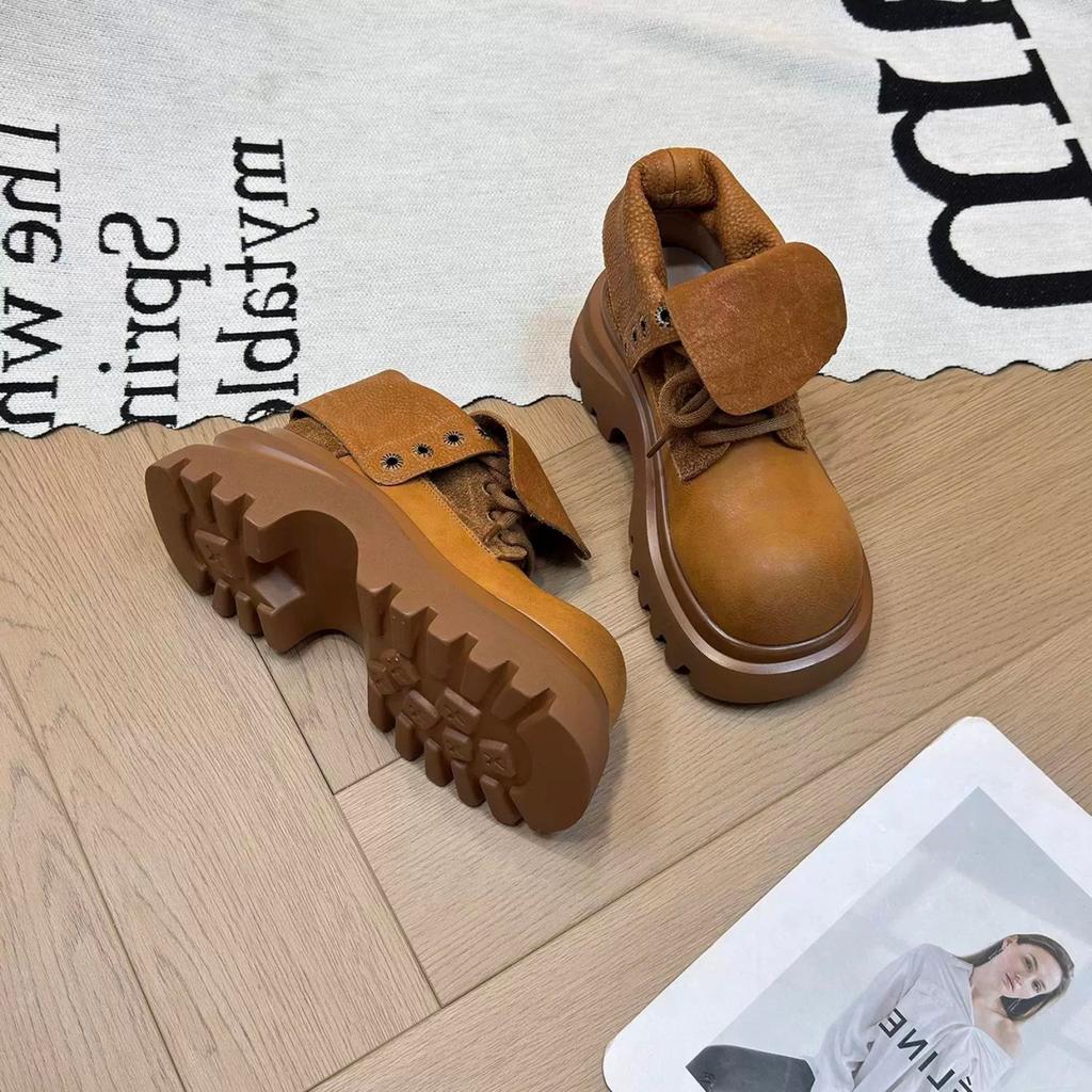 Британский стиль маленькие мужские ботинки Мартина на толстой подошве с увеличением роста женские новые осенние тонкие ботинки на толстой подошве