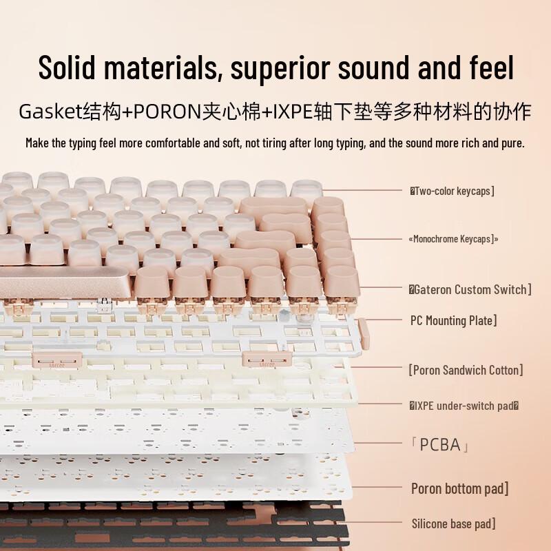 Lofree OE914 Tri-Mode Hot-Swappable Mechanical Keyboard