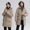 Mid Length Down Jacket for Women In Winter 2023 New Loose and Slimming Thickened and Warm Jacket for Vacation