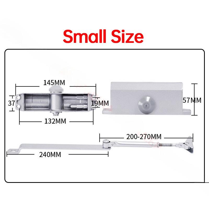 Гидравлический буферный доводчик двери 25 кг до 80 кг с регулируемой скоростью, автоматическое оборудование для закрывания дверей, бесшумный держатель для мягкого закрывания двери