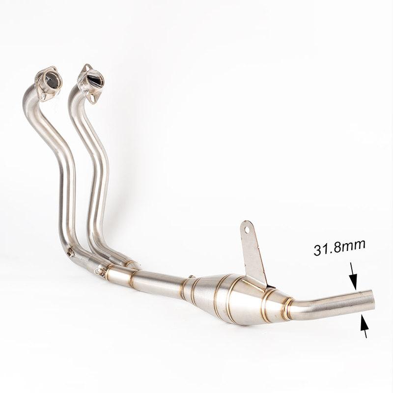 Мотоциклетная выхлопная система для YAMAHA YZF-R25 YZF-R3 2014-2023 MT-25 MT-03 2016-2023 R25 выхлопная передняя труба R3 глушитель mt03 r25
