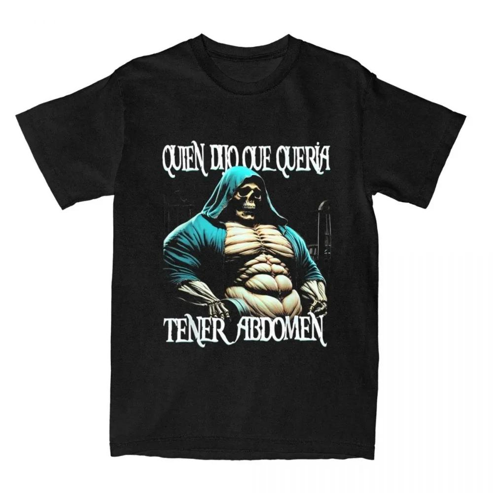 Fitness T-shirt Calacas Chidas Gym Fitness Con Frases Sarcasticas T-shirt Men Women Retro Tees Tops Streetwear Casual Unisex