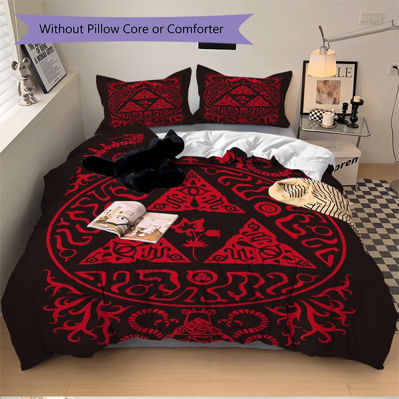 3Pcs Triforce Symbol Tattoo Design Bedding Sets For All Sizes New 3D Printed Bed Cover Comforter Duvet Cover Pillowcase Bedroom Decoration