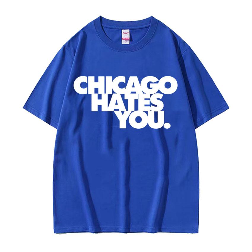 Футболка в стиле рэпера Chief Keef Chicago Hates You Мужская Харадзюку Хип-Хоп Винтажная Футболка Повседневная 100% Хлопок Большие Футболки
