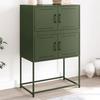 VidaXL Olive Green Buffet 68.5x38.5x107 Cm Steel, Cabinet, Sideboard, Storage Cabinet, Cupboard, Sideboard 846486