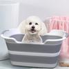 Foldable Pet Cleaning & Laundry Basin - Drainable, Multi-purpose, Storage Basket