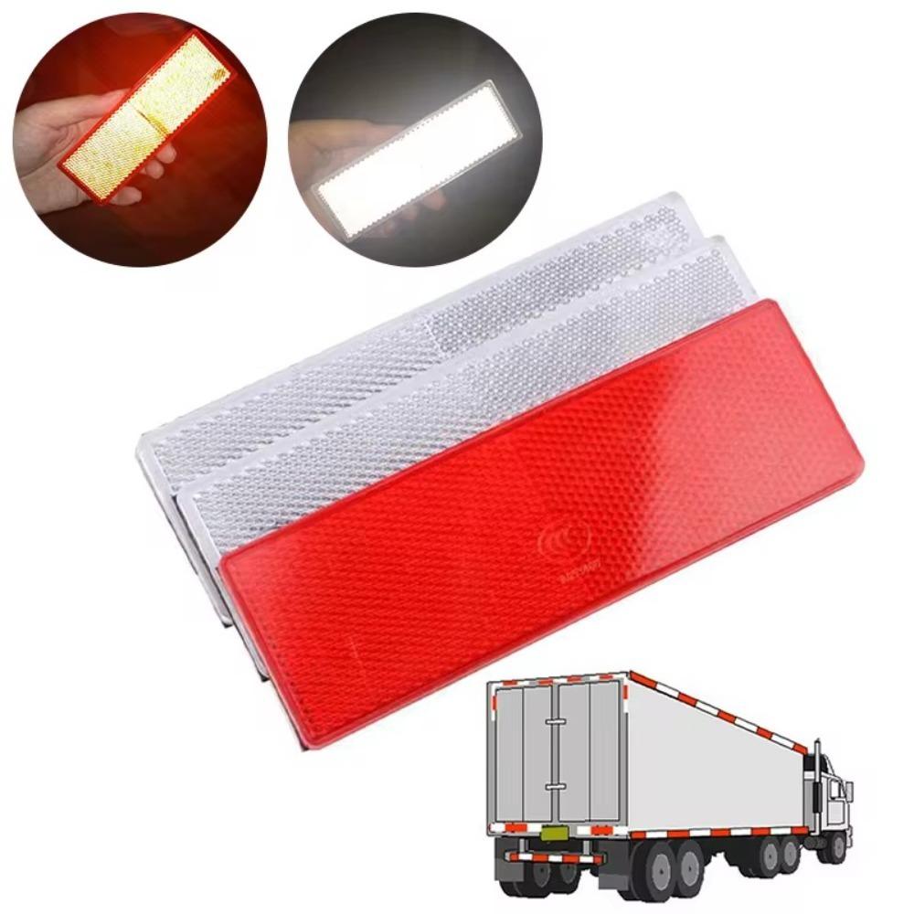 10 шт. Пластиковые отражатели для автомобилей, наклейки с предупреждением, клейкие наклейки с предупреждением о безопасности для грузовиков и прицепов
