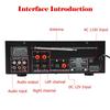 Sunbuck 2000W Stereo HiFi Power Amplifier Bluetooth 5.0 Karaoke FM USB EQ AUX UK plug