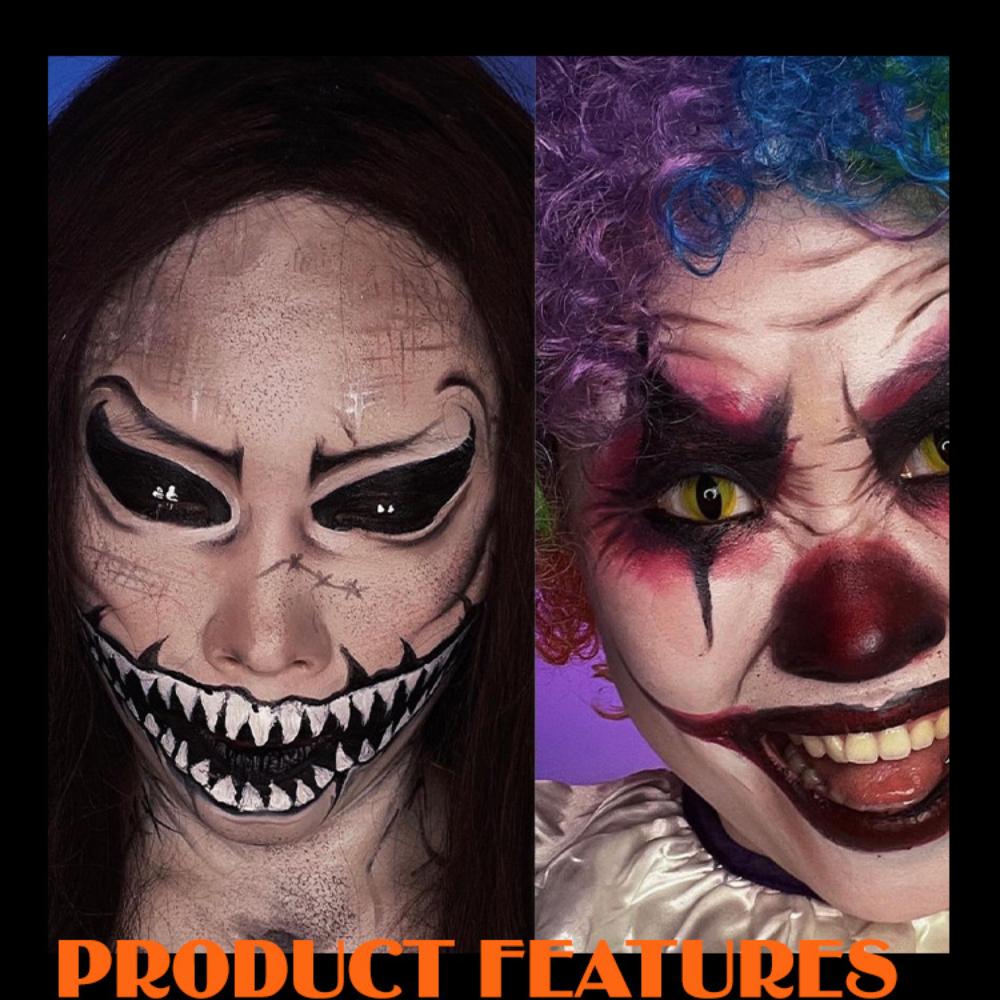 Painting Cream Waterfpoof Long Lasting High Pigmented Body Face Paint Stick Body Art Makeup Cream Created Halloween Vampire Zombie Skull Face Makeup