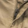 "Men's Retro Washed Khaki Overalls: Durable, Stretchy Work Casual Pants"