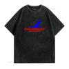 Piedmont Airlines Red Blue Logo US Aviation Geek Black Cotton T shirt vintage Washed Breathable Stretched Casual homme graphic