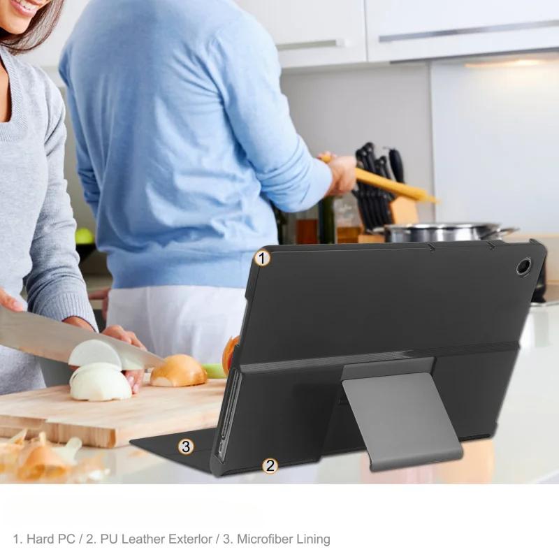 For Lenovo Tab Plus TB351FU Tablet Case Voltage Front Stand Bracket Leather