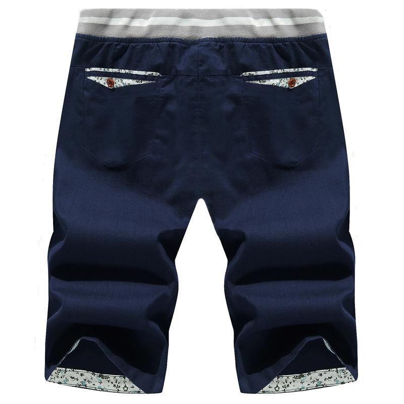 Men's Trendy Cotton Linen Mid-Length Shorts - Plus Size Casual Sportswear