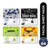 Hilary Rhoda Facial Sheet Mask | Hydrate, Detox, Brighten & Exfoliate | 4 Unique Masks for All Skin Needs | Suitable For All Skin Types | 20 Gm X 4