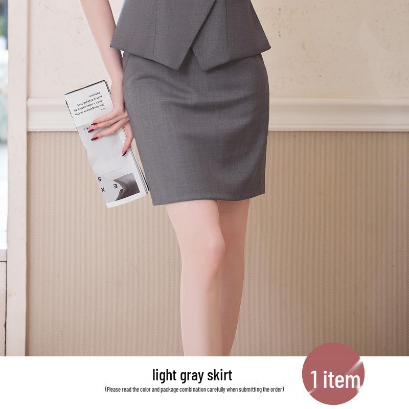 Женский летний профессиональный костюм: Элегантная, Легкая Рабочая Одежда для Менеджеров Отеля и Ювелирного Магазина