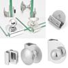 Showcase Knob No Drilling Plank Clip Glass Clamp Door Clips Glass Door Handle Cabinet Drawer Pull