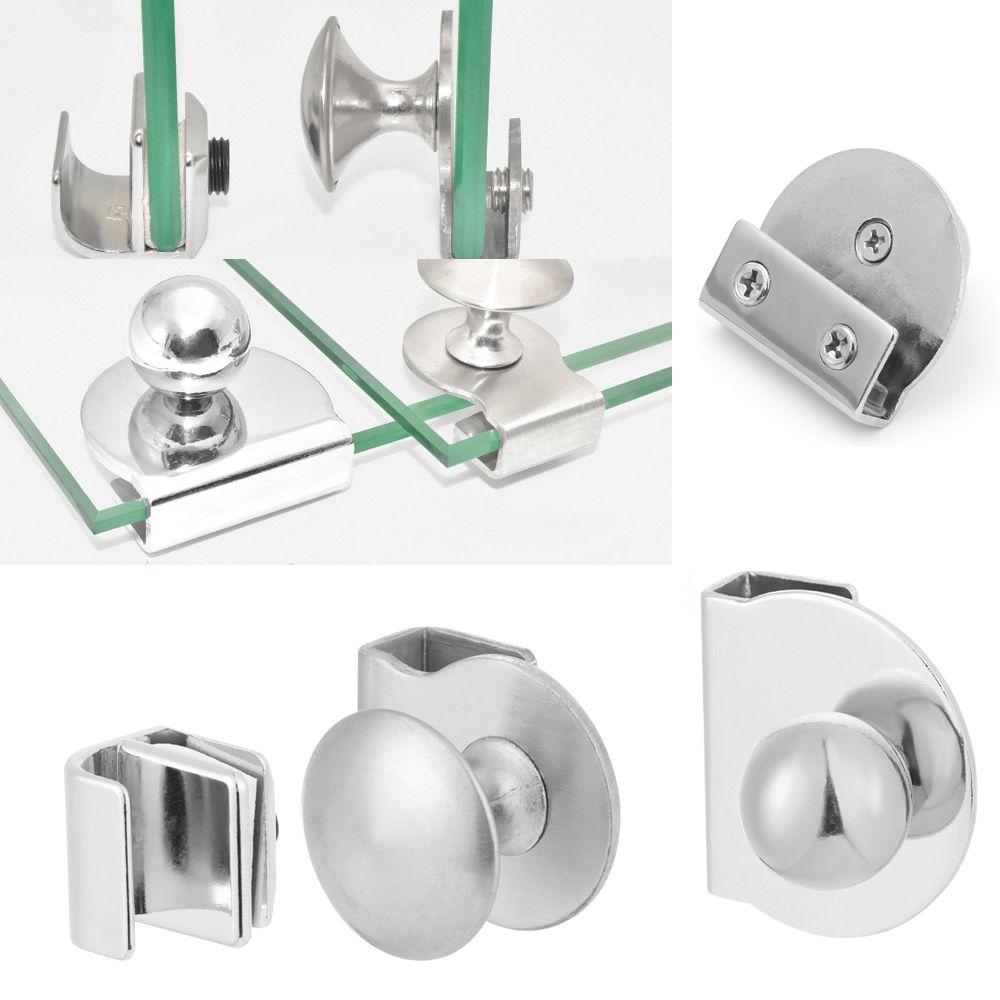 No Drilling Board Support Plank Clip Glass Clamp Glass Door Handle Door Clips Cabinet Drawer Pull