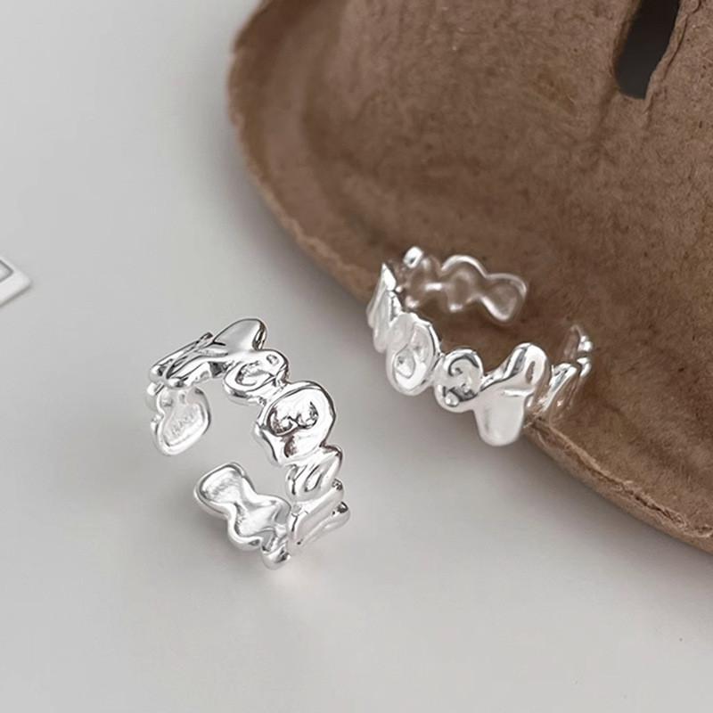 Художественное открытое геометрическое регулируемое кольцо для женщин Шикарное медное украшение на палец