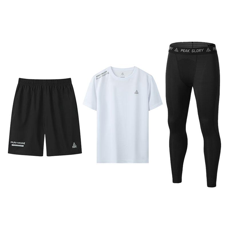 PEAK Running Clothing Sets Unisex TZYS41136+01302-3