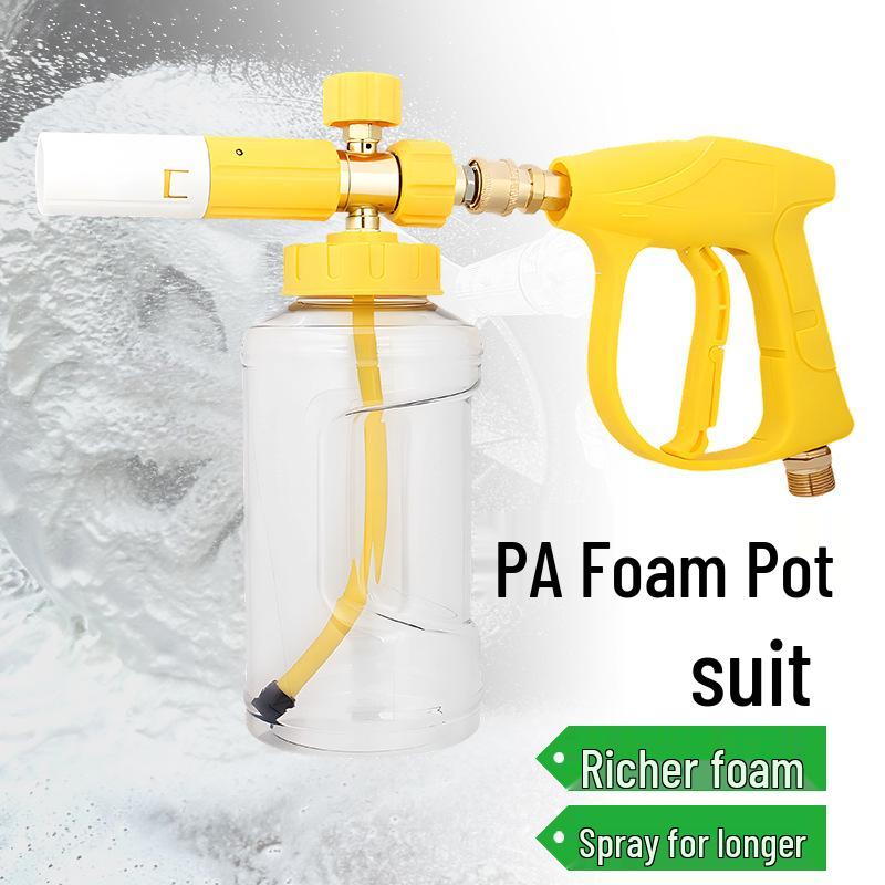 Foam Pot Water Gun Set: Quick Connect Universal High-Pressure Car Wash Spray Gun
