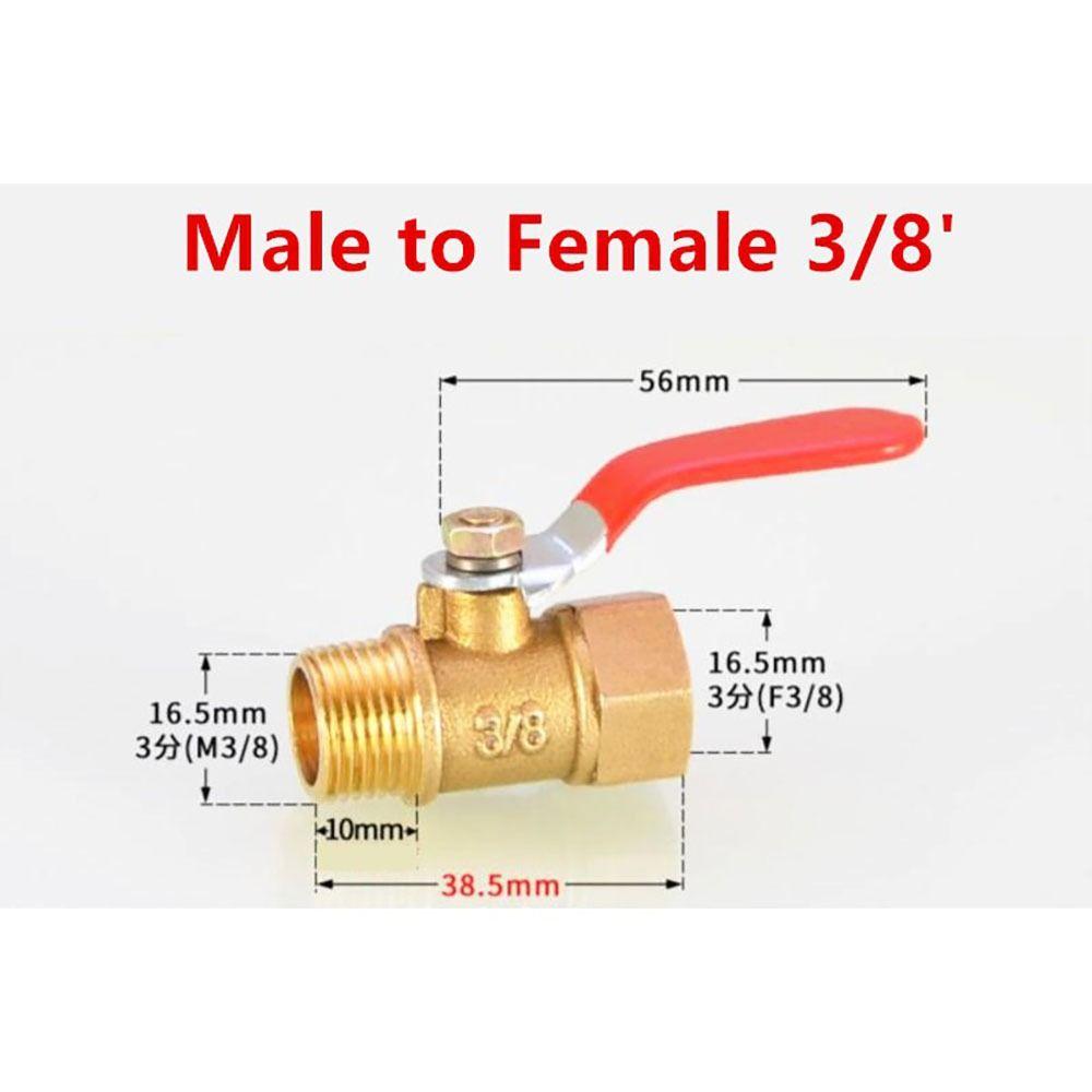 Фитинги для труб Пневматический соединитель Красная ручка Шланг Колючая муфта Шаровой клапан Вода Масло Воздух Газ Топливо