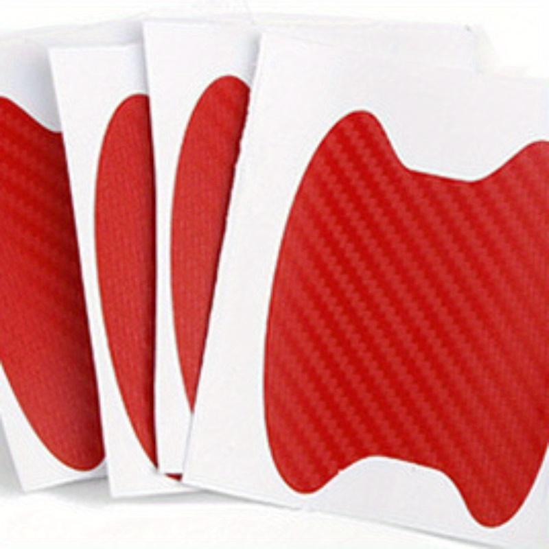 4 шт./компл. наклейка на дверь автомобиля из углеродного волокна, устойчивая к царапинам крышка, защитная пленка для автоматической ручки, аксессуары для внешнего стайлинга