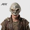 Distressed Skull Mask Halloween Half Face Mask, Horror with Adjustable Strap, Masquerade Costume for Men Adults, Cosplay Party Props