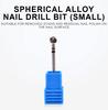kads Электрическая пилочка для ногтей из сплава, сверла для ногтей, фрезы, электрическая маникюрная дрель, аксессуары для педикюра, маленький шарик