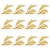 1/6/12pcs Gold Leaf Napkin Ring Buckles Metal Dinnig Table Decoration  for Wedding Birthday Party