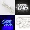 Good Vibes Led Neon Wall Decor With Transparent Backplate For Kids Room Usb Powered