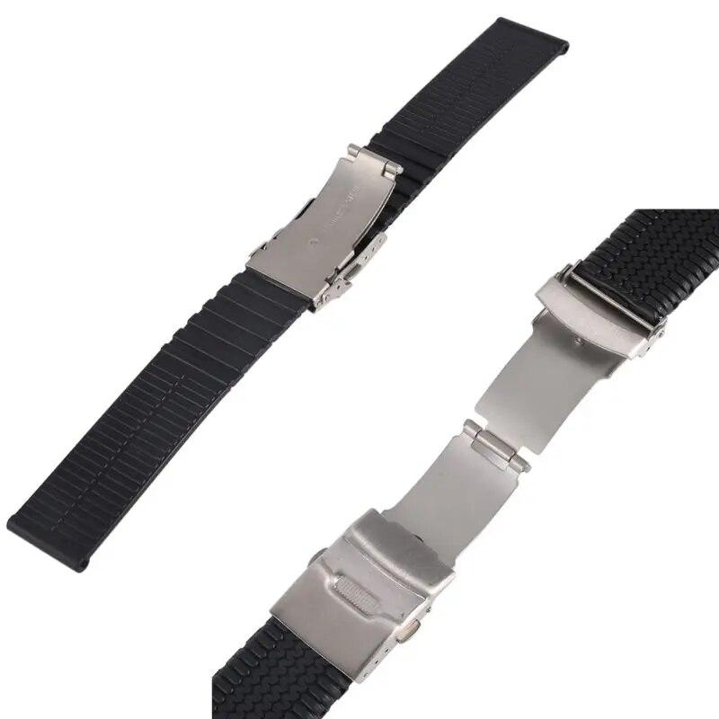Ремешок для часов, складная застежка, силиконовый браслет, сменные аксессуары для наручных часов