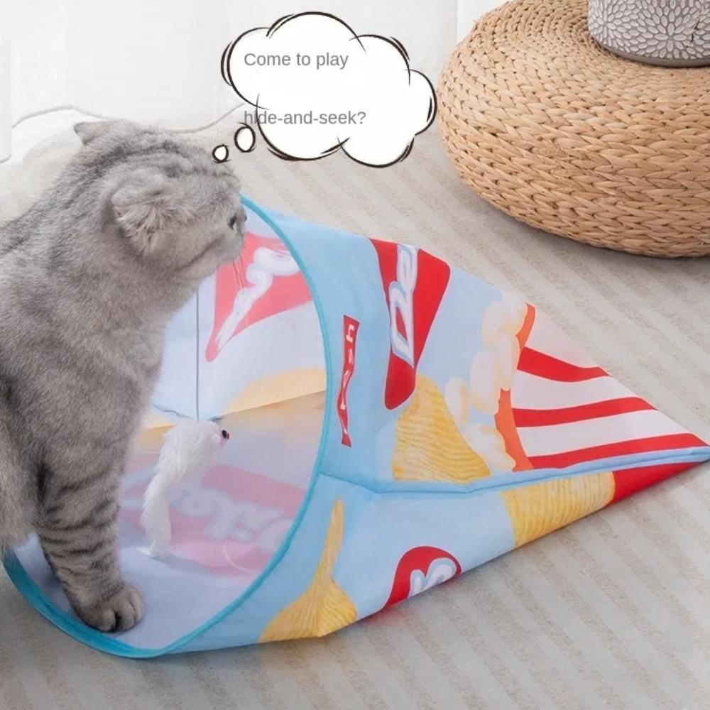 Foldable Cat Drill Bag Indoor Cat Interactive Toys New Pet Tunnel Toys for Pet