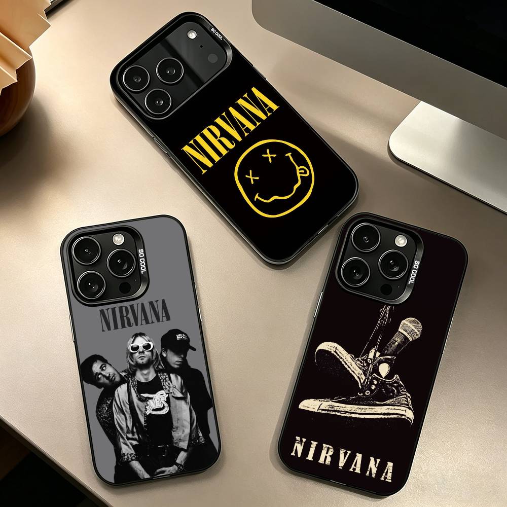 Nirvana Рок-певец B-Band Подарок Чехол для телефона Для iPhone 17,16,15,14,13,12,11Plus,Pro Max,XS,Цветной Серебряный Чехол для телефона Funda Cover