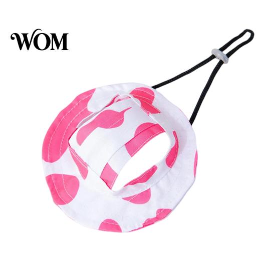 Soft Pet Hat Dog Sun with Ear Holes, Wide Brim Protection Hat, Adjustable Durable Drawstring for Small And Medium Dogs Outdoor Walking Hiking